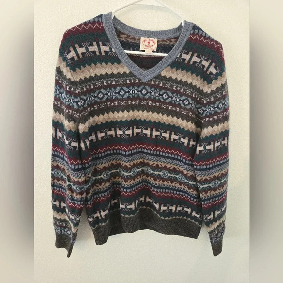 Brooks Brothers Other - Brooks Brothers Merino Wool Sweater Mens Size Small Colored Cable Knit Italian